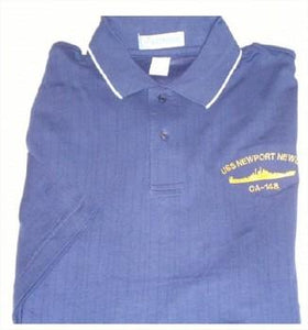 #30- USS Newport News CA-148 Extreme E-Dry Golf Shirt LIMITED QUANTITY-WILL NOT REORDER