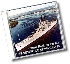 #96- USS Newport News CA-148 Cruise Books On DVD