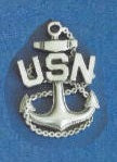 #53C- Navy Anchor Hat Pin/Lapel Pin or Tie Tack ( Any 2 for $11.00)