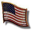 #55- American Flag Pin
