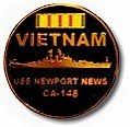 #58- USS Newport News Vietnam Memorial Pin