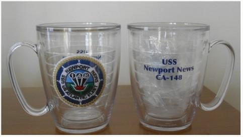 #73- Coffee Mug Custom Made By TERVIS w/ Ship's Seal & Name (Will NOT Restock)