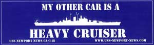 #75- NN Bumper Sticker "My Other Car Is a Heavy Cruiser"