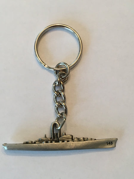 #56A- USS Newport News Pewter Key Chain / Zipper Pull (Any 2 for $15.00) (Limited Inventory -Will NOT Restock)