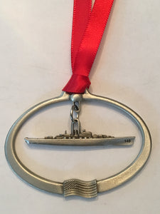 #57A- Newport News Solid Pewter Custom Made Ornament (Limited Inventory-Will NOT restock)