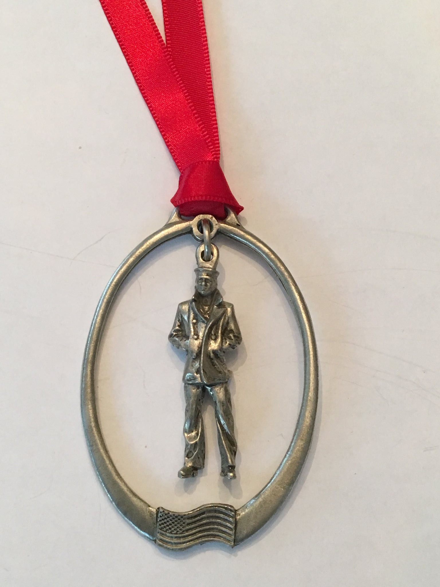 #57B- Solid Lone Sailor Pewter Ornament
