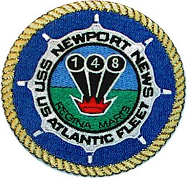 #10- USS Newport News CA-148 Replica Patch or Decal